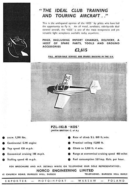 Motoimport PZL-102.B Kos - Norco Engineering                     