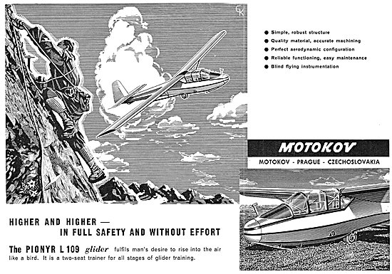 Motokov PIONYR L 109 Glider                                      
