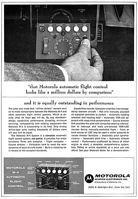 Motorola Automatic Flight Control - Motorola Autopilot           