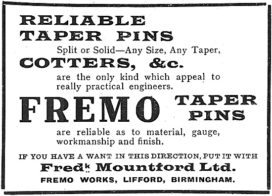 Frederick Mountford Fremo Taper Pins                             