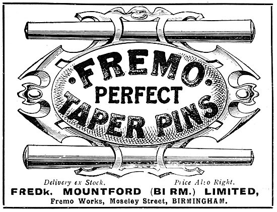 Fredk Mountford Fremo Taper Pins                                 