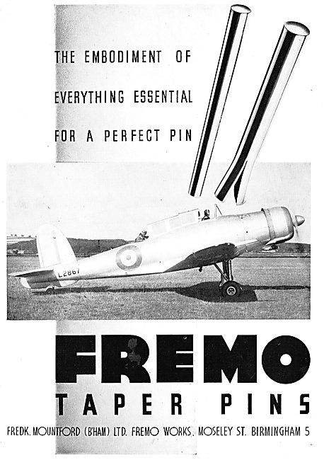 Fredk Mountford Fremo Taper Pins For Aircraft                    