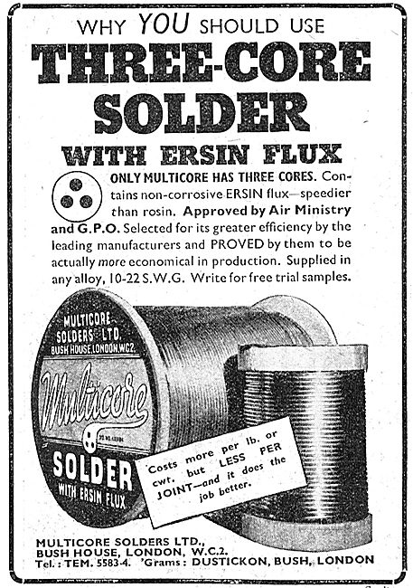 Multicore Three-Core Solder With Ersin Flux                      