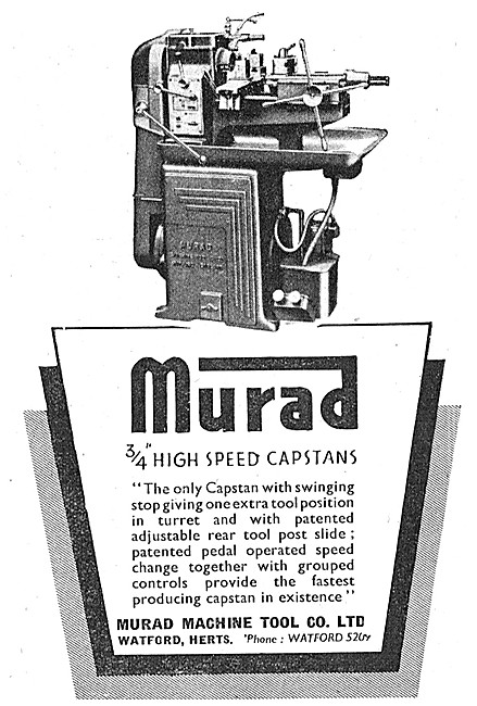 Murad Machine Tool Murad Capstan Lathe                           