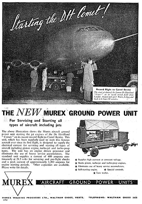 Murex Aircraft Ground Power Units 1949                           