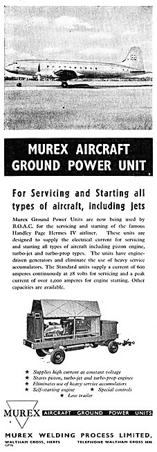 Murex Aircraft Ground Power Units                                