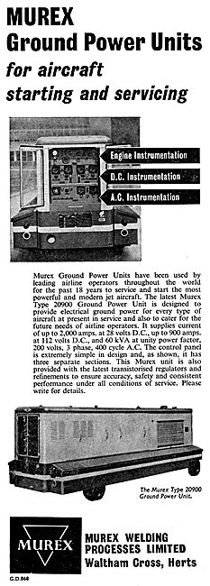 Murex Aircraft Ground Power Units                                