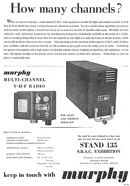 Murphy Aircraft Communications Equipment - Murphy Radios         