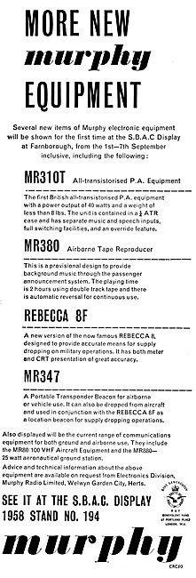 Murphy Radio Ltd: Radio & Radar Aids For Air Navigation.         