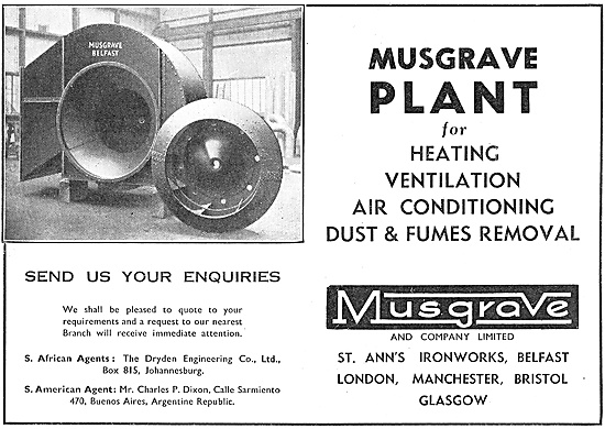 Musgrave Factory Ventilation Fans.                               