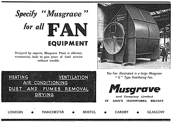 Musgrave Factory Ventilation Fans.                               