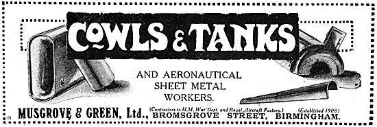 Musgrove & Green -  Aeronautical Sheet Metal Workers WW1         