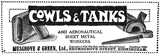 Musgrove & Green - Aeronautical Sheet Metal Workers              