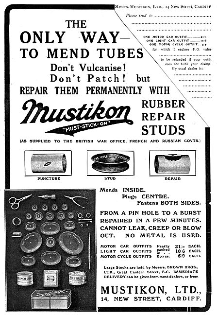 Mustikon (Must Stick On!) Aircraft Puncture Repair Outfit        