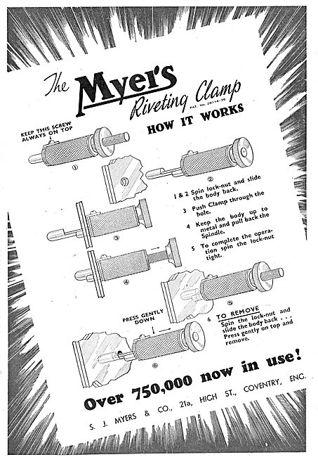 Myers Aircraft Riveting Equipment                                