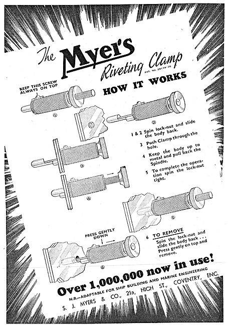 Myers Aircraft Riveting Equipment                                