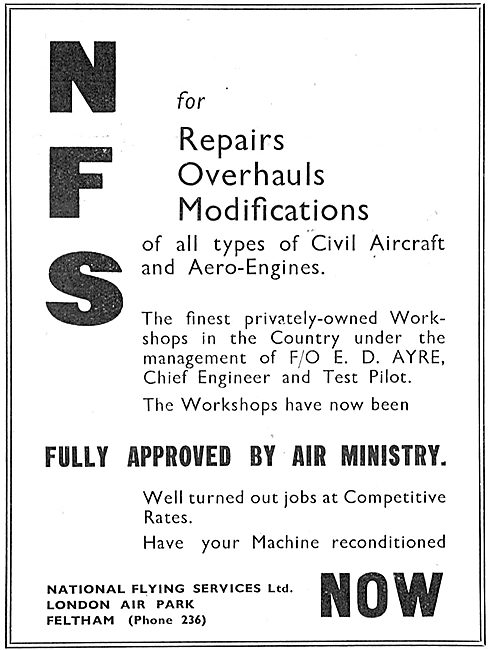 National Flying Services - Aircraft Repairs & Modifications      