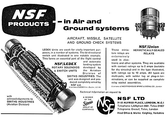 NSF-Ledex Rotary Solenoids :  NSF Aircraft Electrical Equipment  