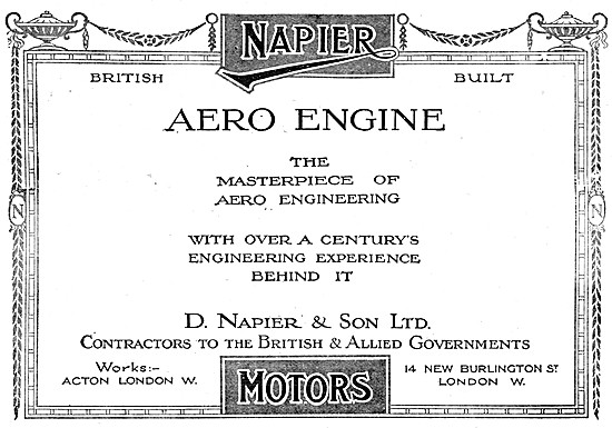 Napier Aero Engines 1917                                         