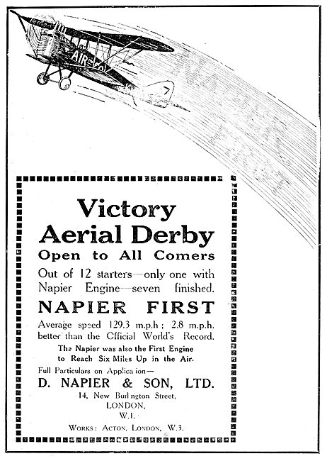 Napier Aero Engines - Aerial Derby                               