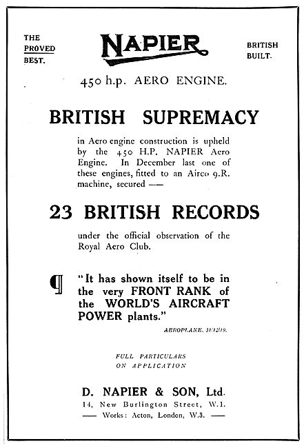 Napier Aero Engine                                               