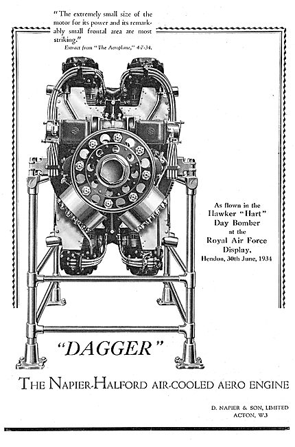 Napier Dagger Aero Engine                                        