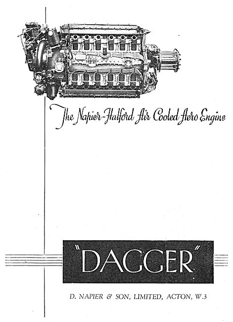 Napier Halford Dagger Aero Engine                                