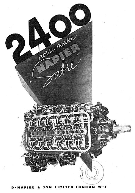Napier Sabre 2400 HP Aero Engine                                 