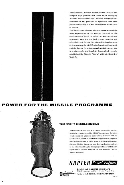 Napier NRE 17 Missile Engine                                     