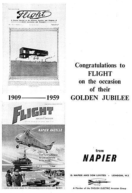 Napier Aero Engines Congratulate Flight On 50 Years              