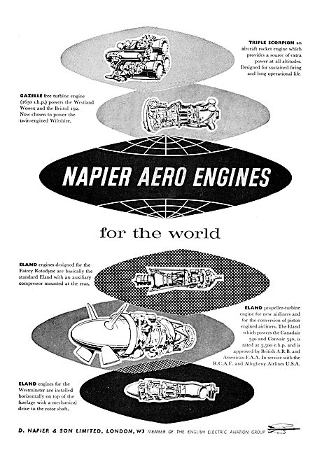 Napier Aero Engines 1960                                         