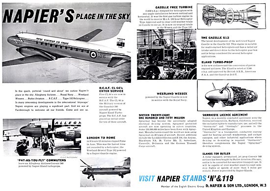 Napier Aero Engines 1960                                         