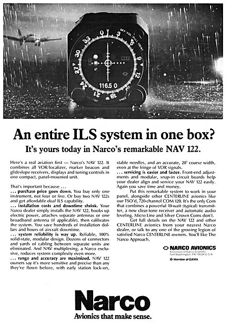 Narco Avionics - Narco NAV 122 VOR/LOC                           