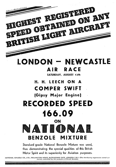 National Benzole London Newcastle Air race                       