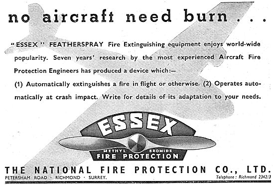 National Fire - Essex Fire Protection Equipment For Aircraft     