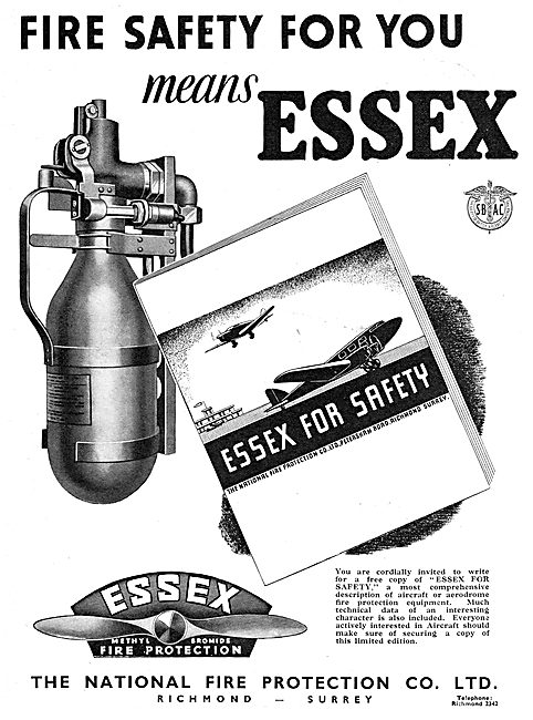 National Fire - Essex Fire Protection Equipment For Aircraft     