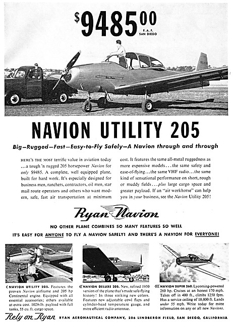 Ryan Navion Utility 205                                          
