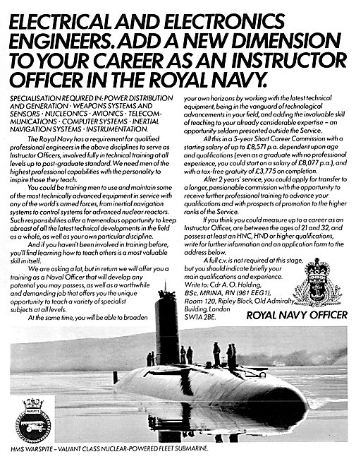 Royal Navy Recruitment Engineers                                 