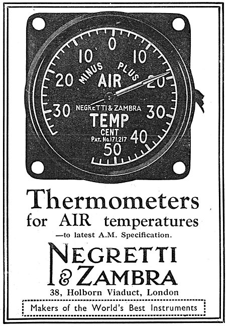 Negretti & Zambra Aircraft Instruments                           