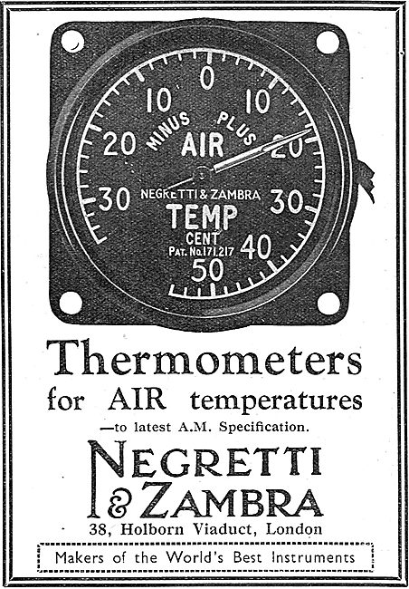 Negretti & Zambra Air Temperature Thermometer                    