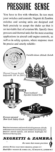 Negretti & Zambra Variable Data Altitude Switch                  