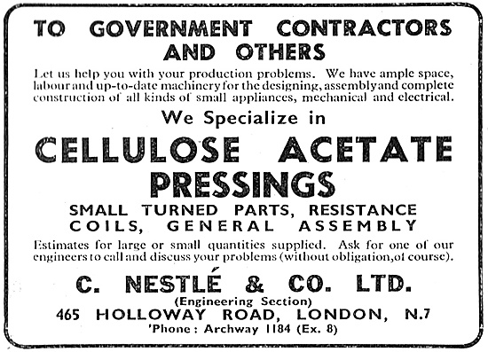 C.Nestle Cellulose & Acetite Pressings                           