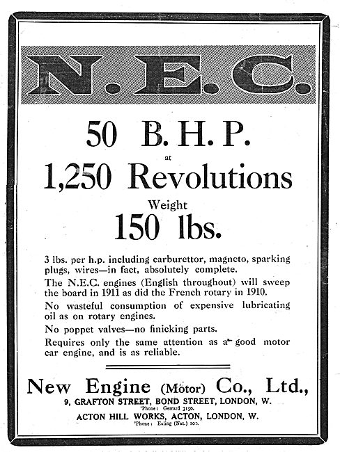 New Engine (Motor) Co - Aero Engines                             