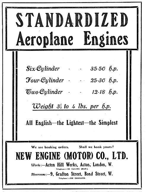 NEC Aero Engines - Two, Four & Six Cylinders 12-50 HP            