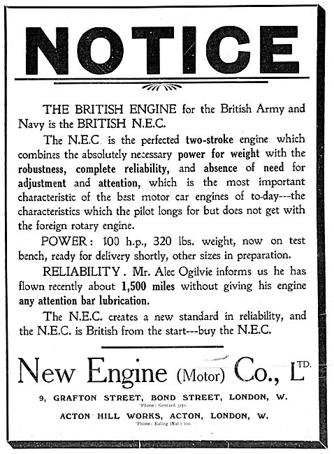 N.E.C. New Engine - Aircraft Engines                             