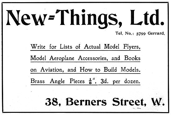 New-Things Ltd. Aircraft Models, Supplies & Sundries             