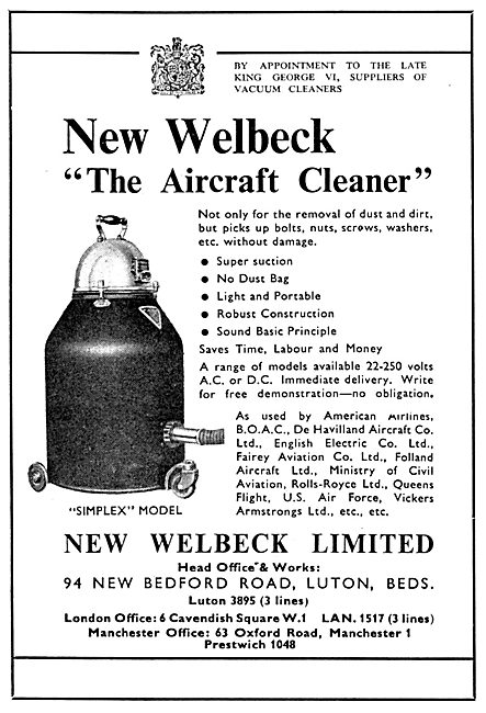 New Welbeck Ltd - New Welbeck Aircraft Cleaner - Vacuum          