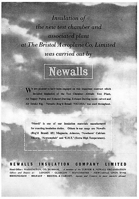 Newalls Insulation Materials. Nicosil                            