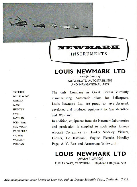 Louis Newmark - Auto Pilots, Autostabilisers & Navigation Aids   