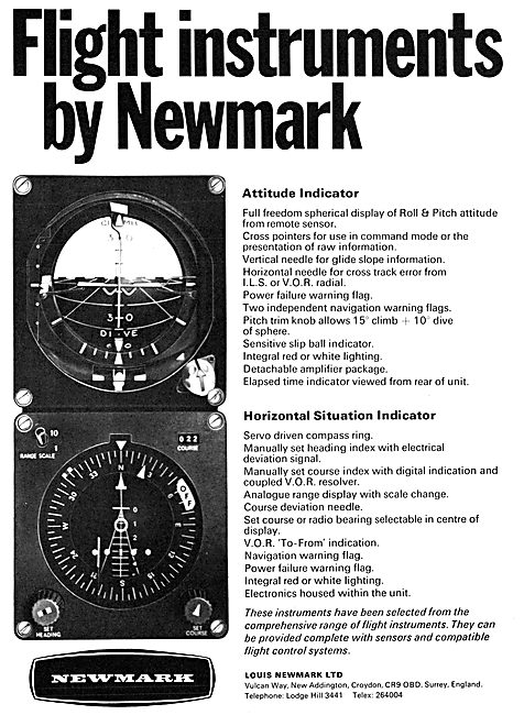 Newmark Flight Instruments - Attitude Indicator - HSI            